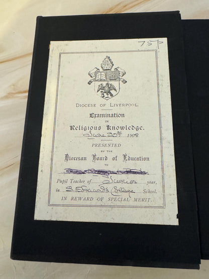 1908 Oxford Helps To The Study Of The Bible Antique Religious Reference Book Gold Gilt Pages - Ref X685