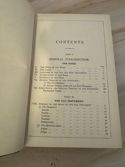 1908 Oxford Helps To The Study Of The Bible Antique Religious Reference Book Gold Gilt Pages - Ref X685