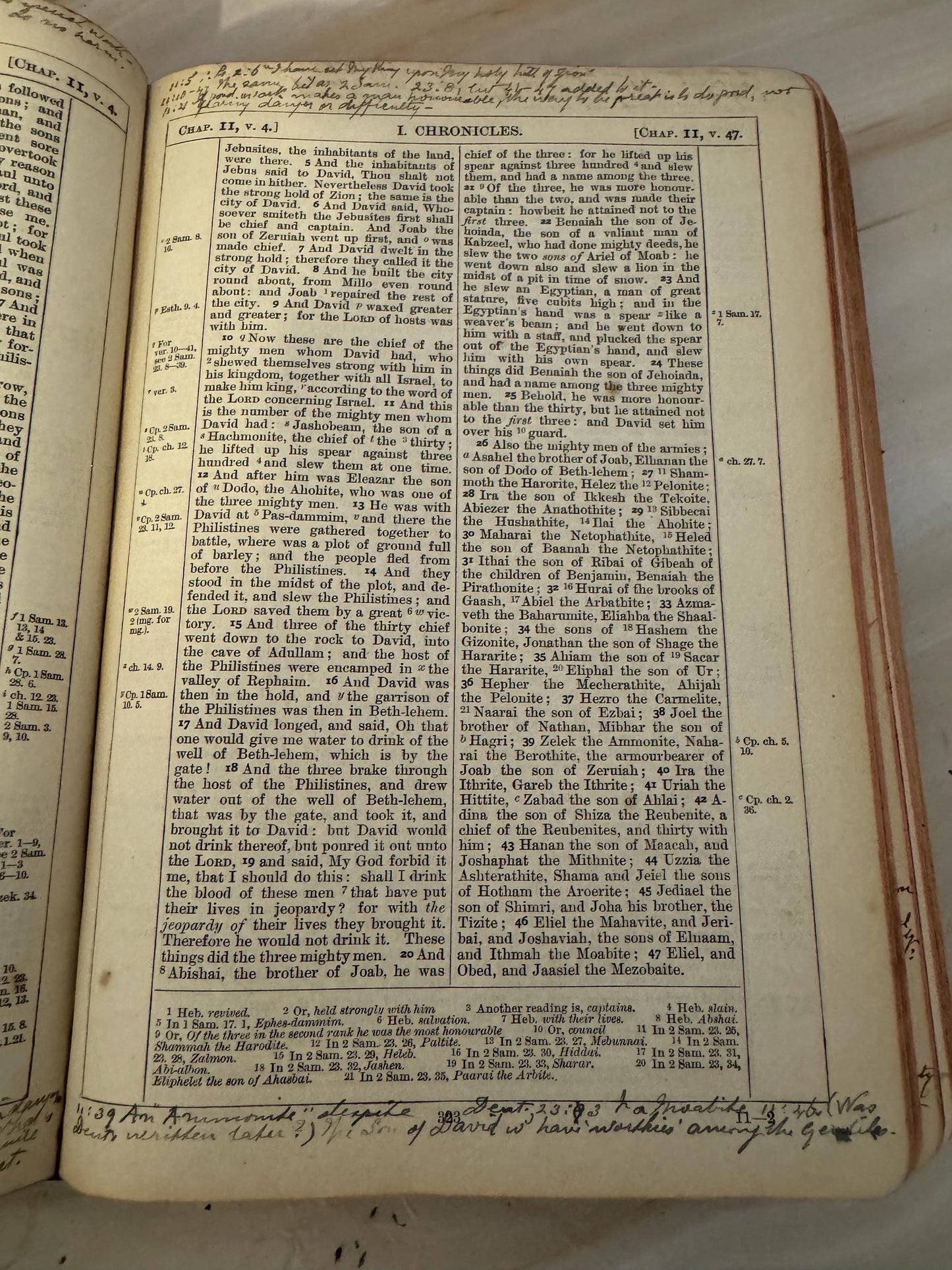 1898 Oxford Holy Bible Antique KJV Bible With Handwritten Marginal Notes - Ref X688