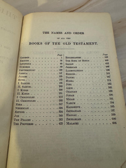 1925 Oxford Holy Bible Revised Version Antique Pocket Bible British And Foreign Bible Society - Ref X683