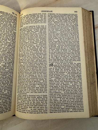 1925 Oxford Holy Bible Revised Version Antique Pocket Bible British And Foreign Bible Society - Ref X683