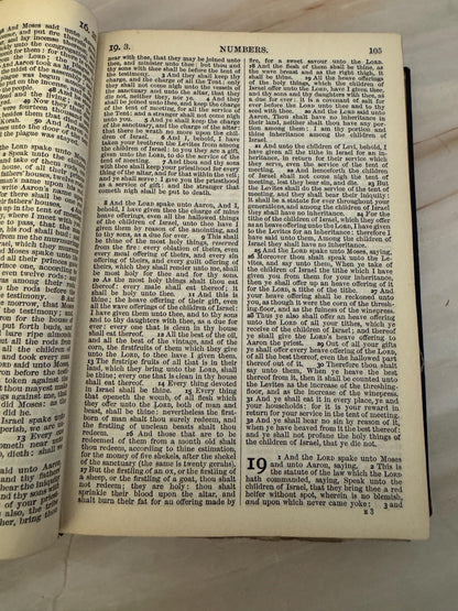 1925 Oxford Holy Bible Revised Version Antique Pocket Bible British And Foreign Bible Society - Ref X683
