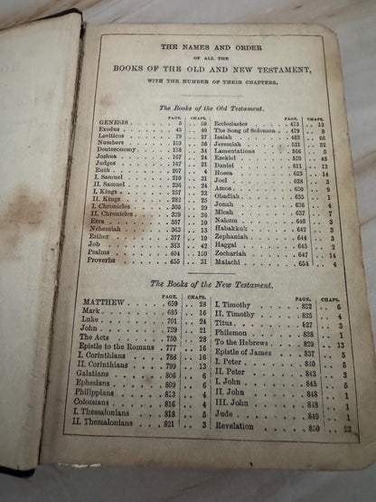 1905 Holy Bible British and Foreign Bible Society Antique King James Bible Black Leather KJV - Ref x678