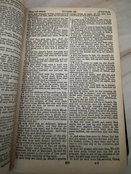 1905 Holy Bible British and Foreign Bible Society Antique King James Bible Black Leather KJV - Ref x678