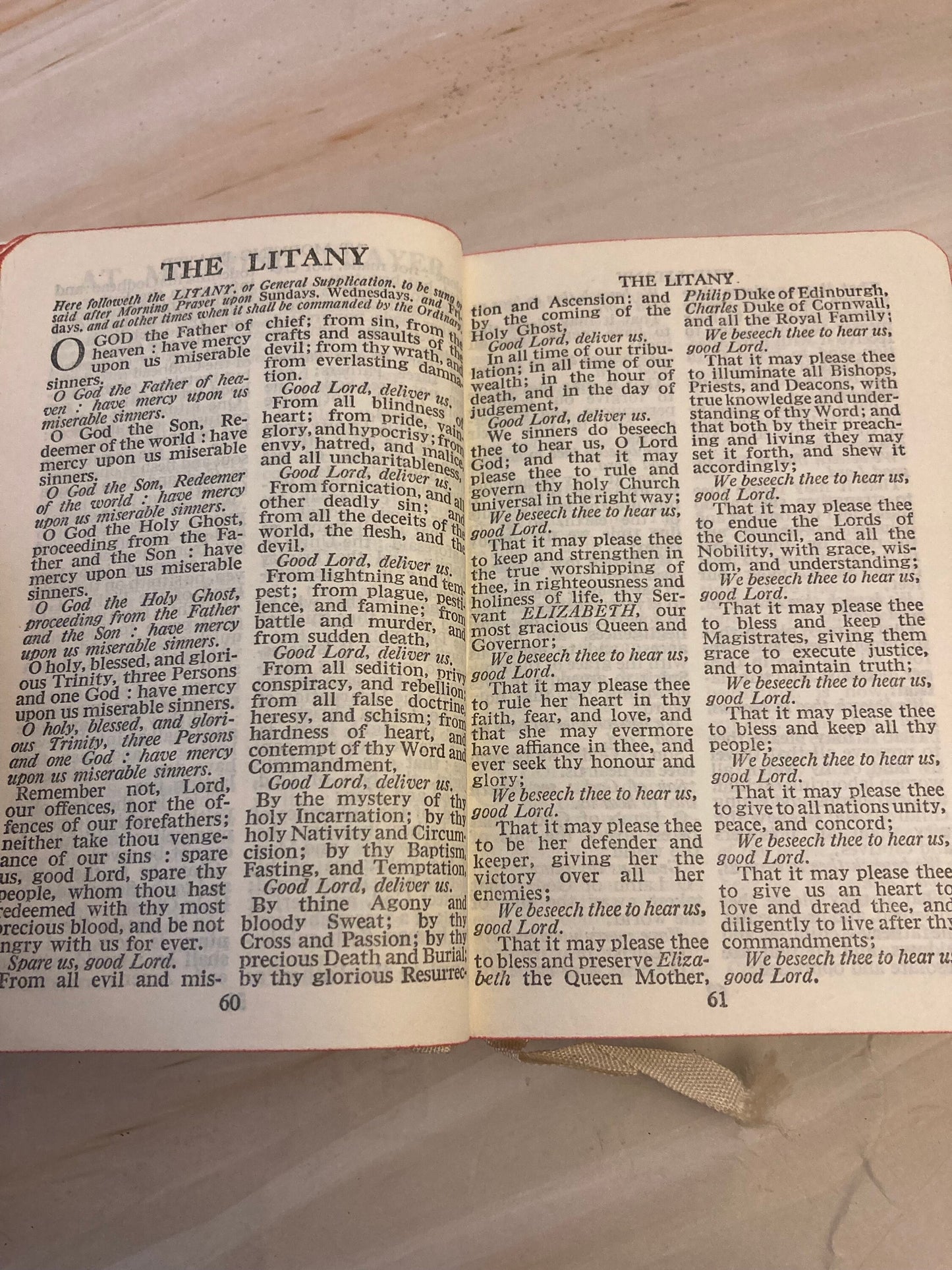 Pocket White Book of Common Prayer with Case Vintage Mini Prayer Book Christian Gift Rare - Ref x308