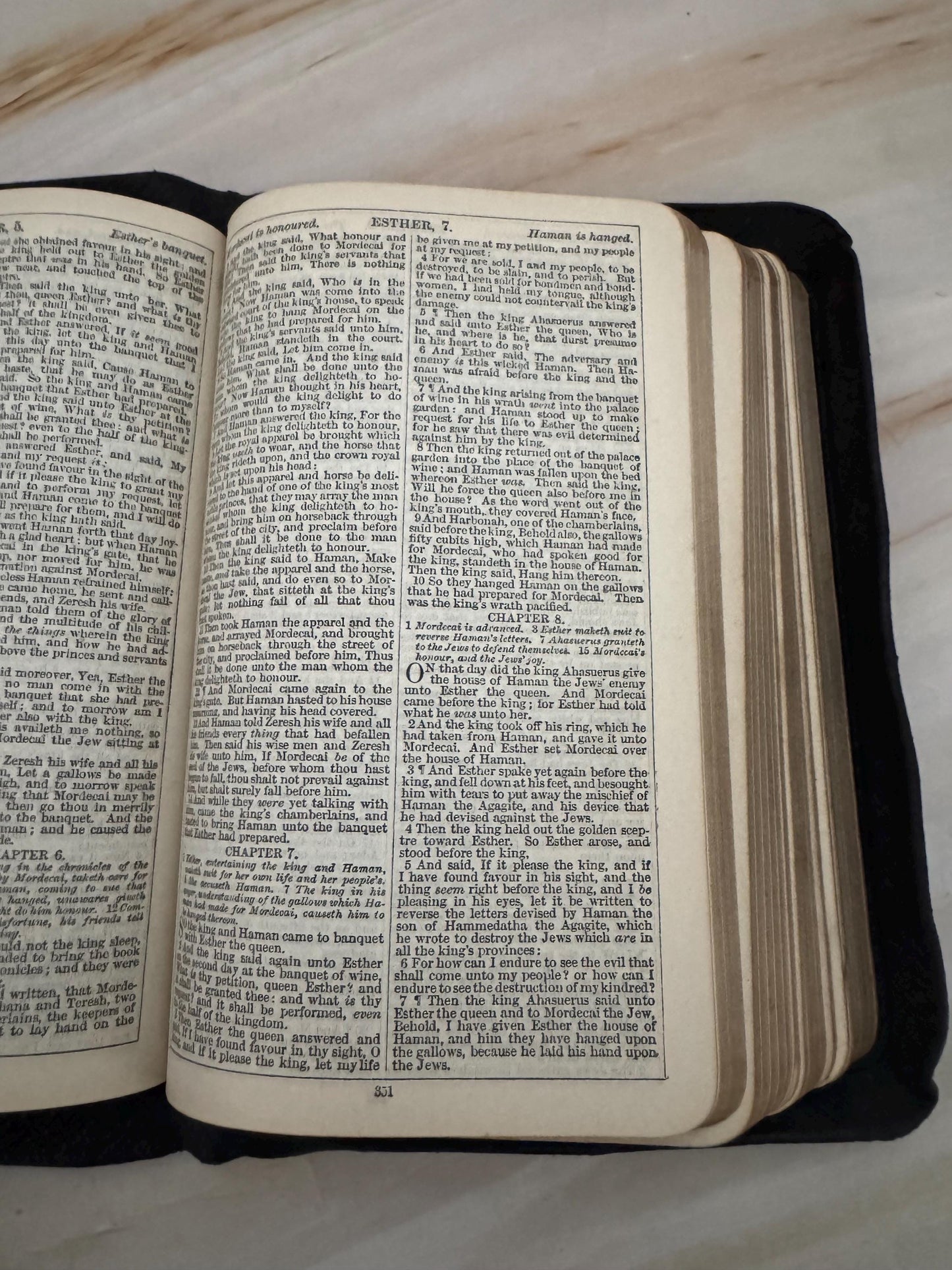 1904 Holy Bible Oxford University Press Antique King James Bible Black Leather Small KJV Bible - Ref x674
