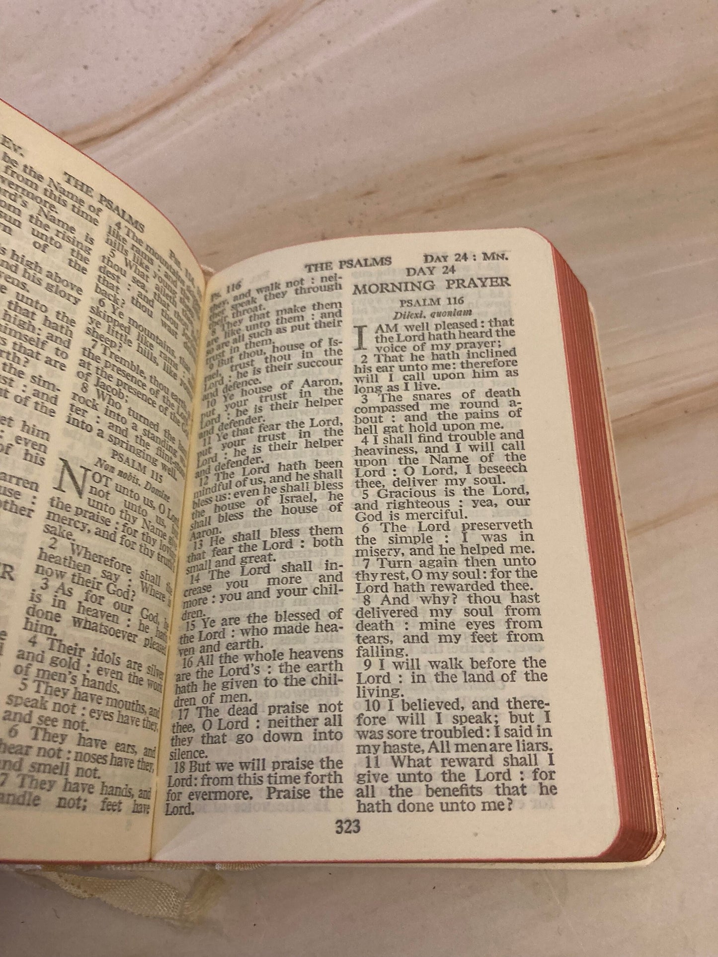 Pocket White Book of Common Prayer with Case Vintage Mini Prayer Book Christian Gift Rare - Ref x308
