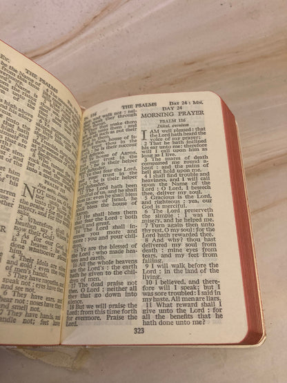 Pocket White Book of Common Prayer with Case Vintage Mini Prayer Book Christian Gift Rare - Ref x308