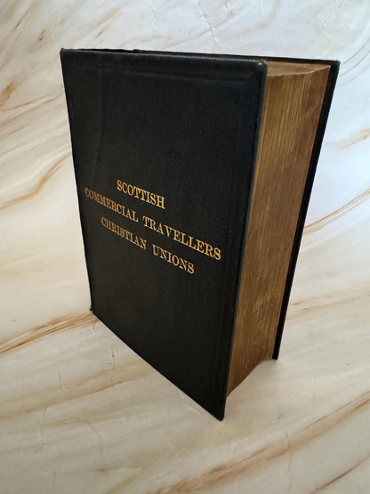 1920s Holy Bible King James Version Scottish Christian Union Antique Bible Black Hardcover KJV Bible - Ref X672