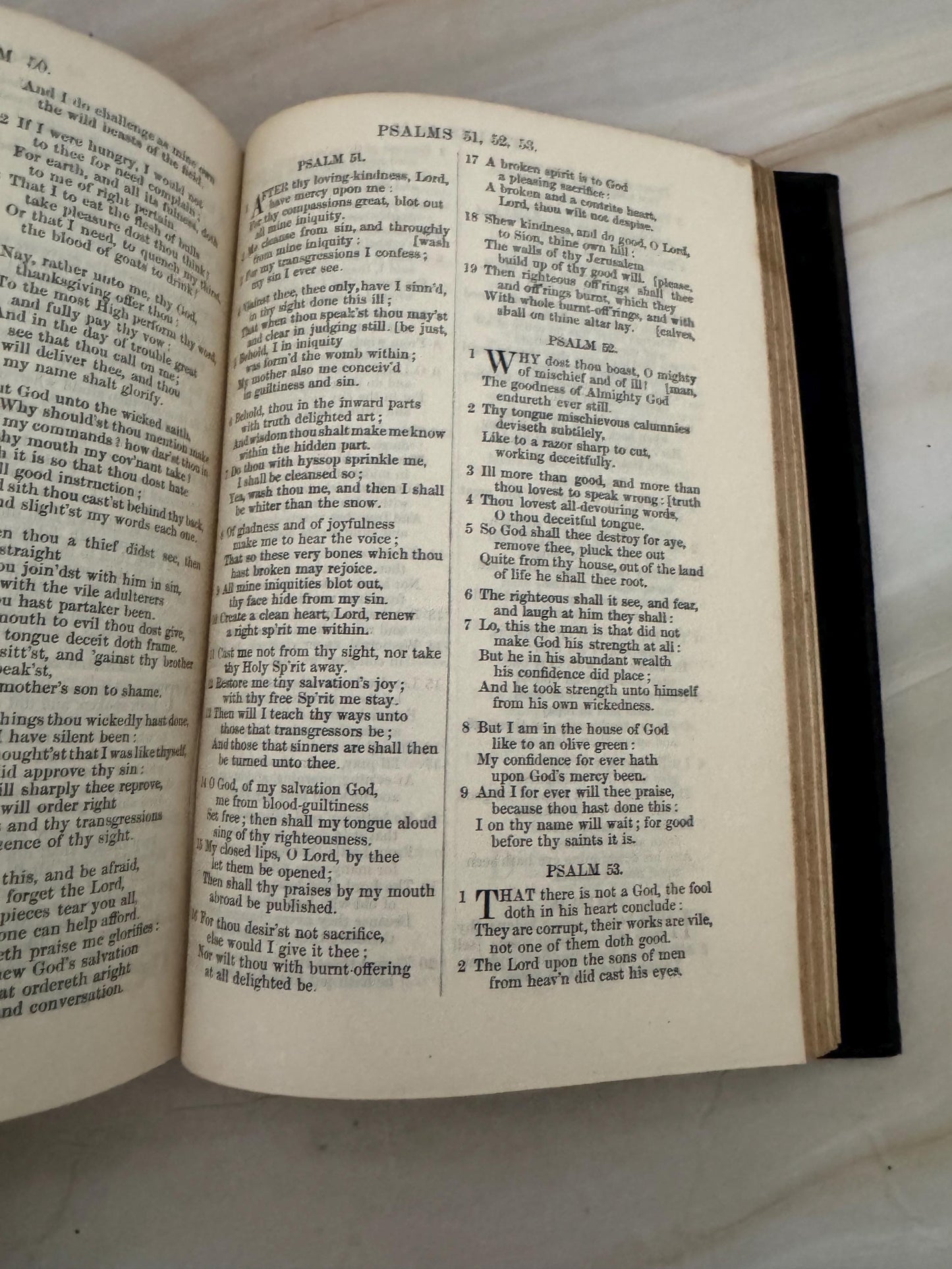 1920s Holy Bible King James Version Scottish Christian Union Antique Bible Black Hardcover KJV Bible - Ref X672
