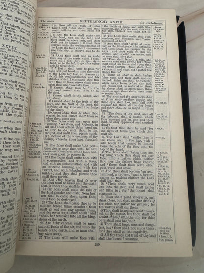 1894 Oxford Holy Bible Antique Yapp Cover KJV Bible - Ref X672