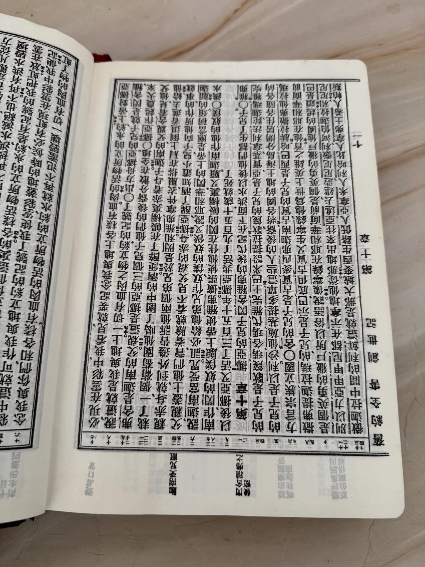 Vintage Chinese Bible 1979 Hong Kong Edition Holy Bible Chinese Text Red Ribbon Marker - Ref X671