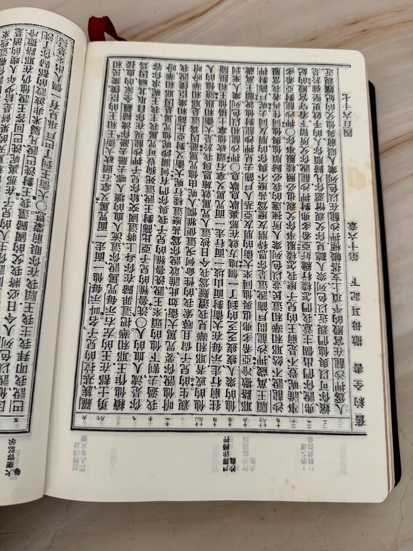 Vintage Chinese Bible 1979 Hong Kong Edition Holy Bible Chinese Text Red Ribbon Marker - Ref X671