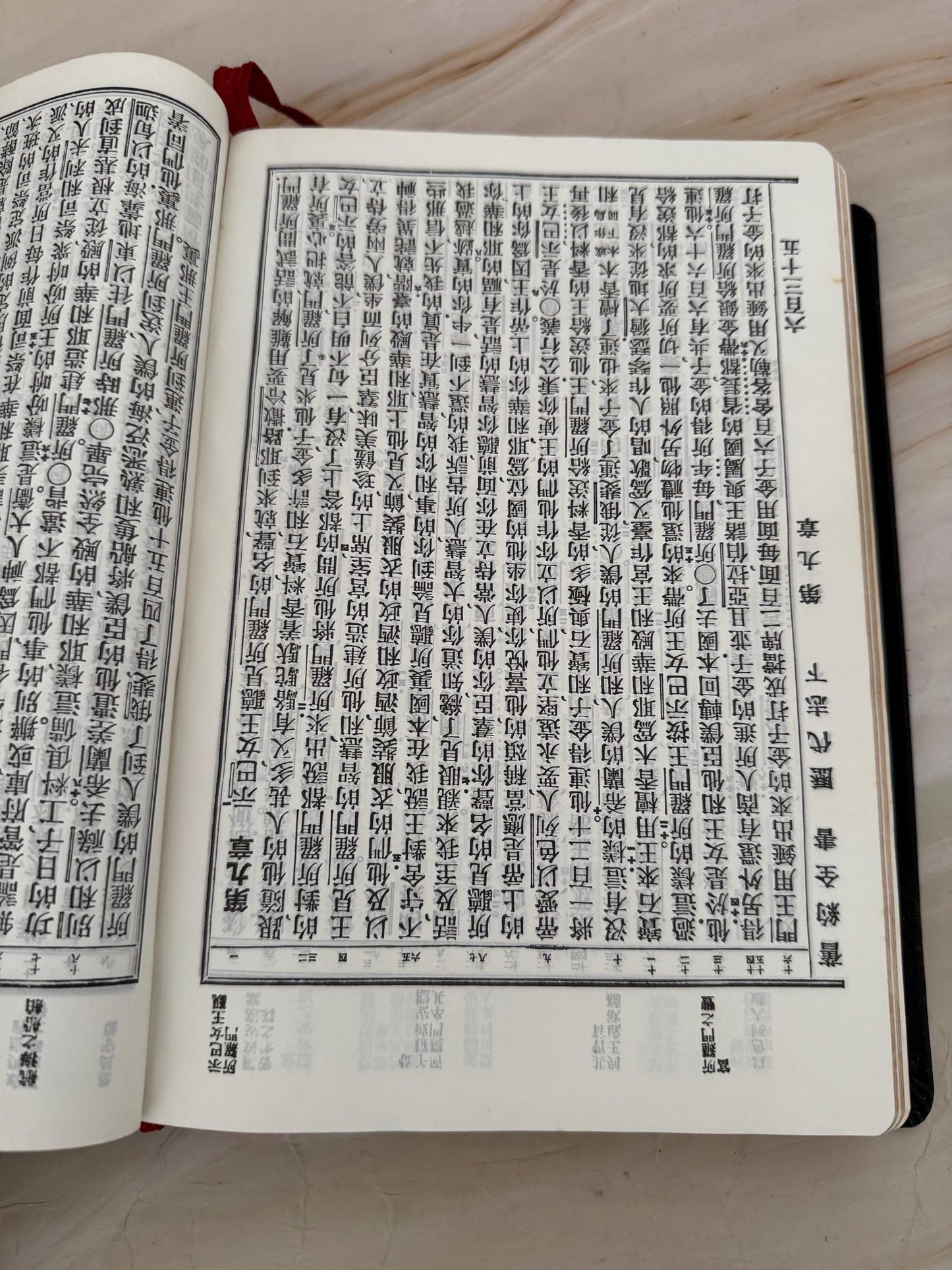 Vintage Chinese Bible 1979 Hong Kong Edition Holy Bible Chinese Text Red Ribbon Marker - Ref X671