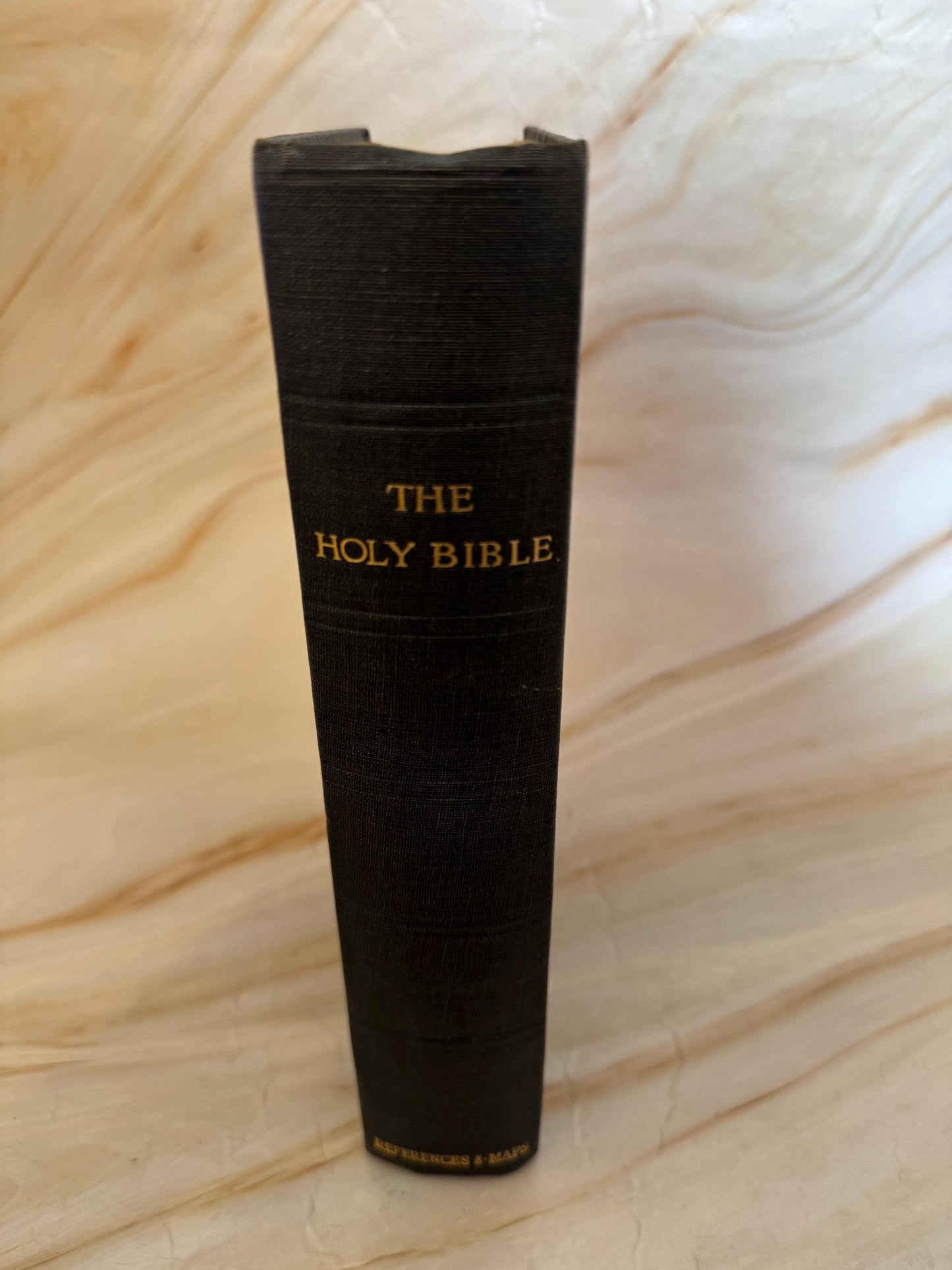 Antique 1931 Holy Bible KJV with Illustrations & Maps - Ref x670