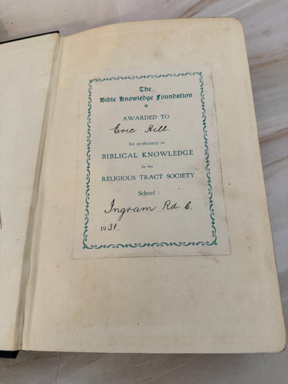 Antique 1931 Holy Bible KJV with Illustrations & Maps - Ref x670