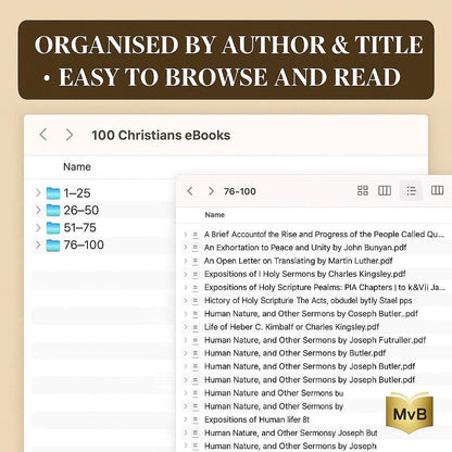 100 Classic Christian eBooks Library – Vintage Theology & Bible Study PDF Collection | Instant Download