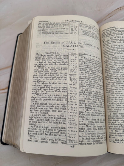 Antique 1931 Holy Bible KJV with Illustrations & Maps - Ref x670