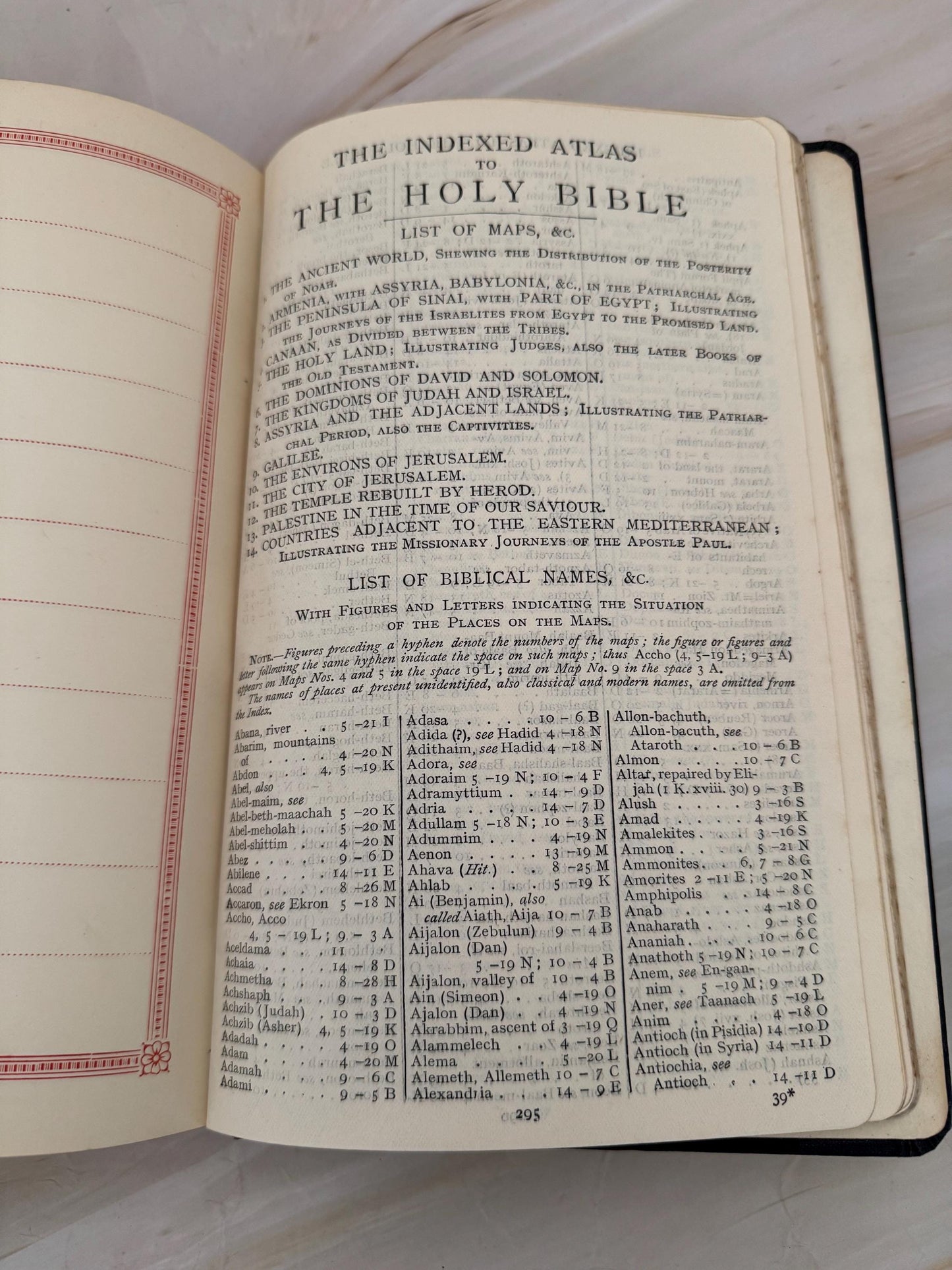 Antique 1931 Holy Bible KJV with Illustrations & Maps - Ref x670