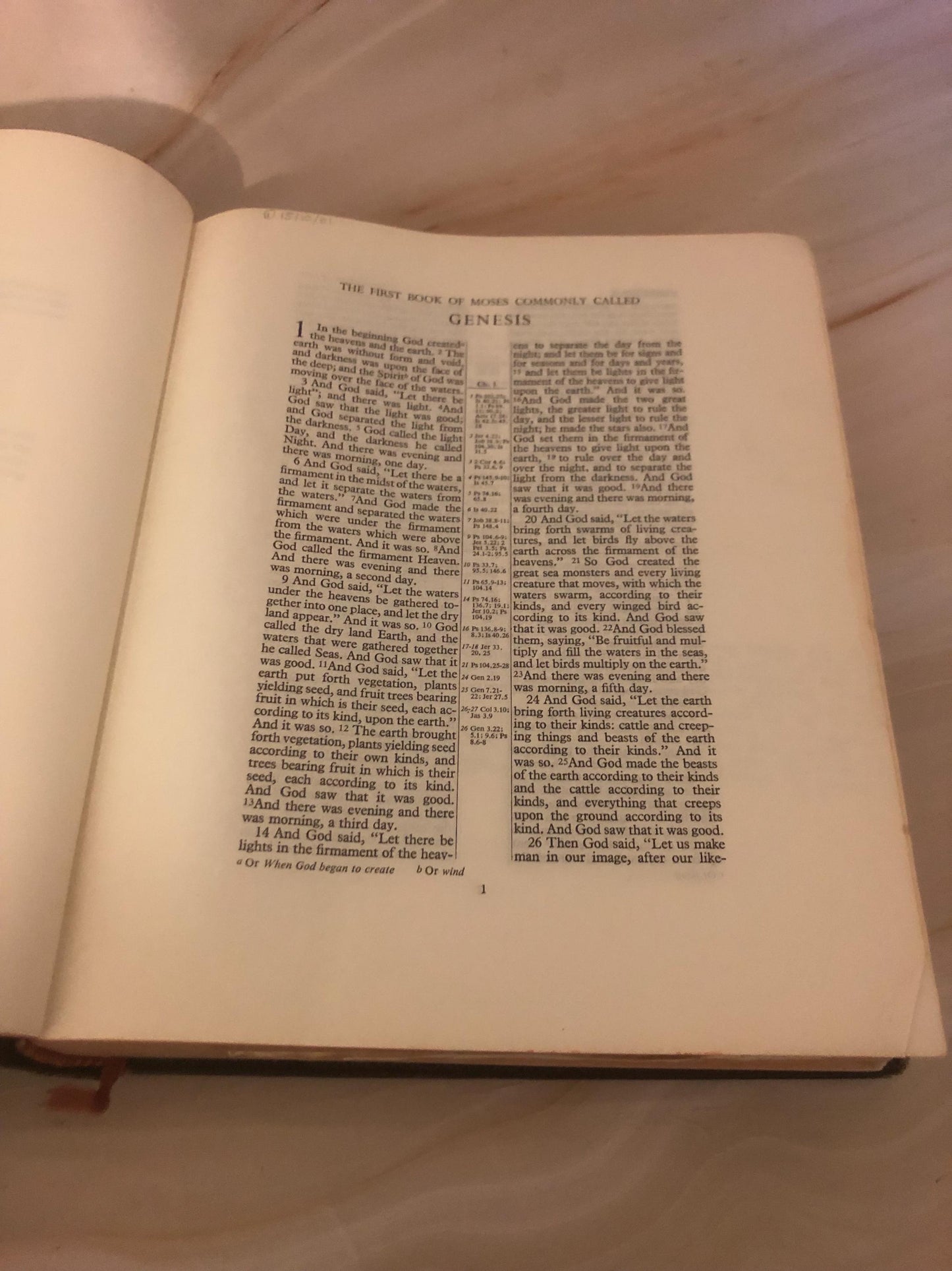 1952 RSV Holy Bible Cross Reference Vintage Christian Bible Study Bible - (Ref x441)