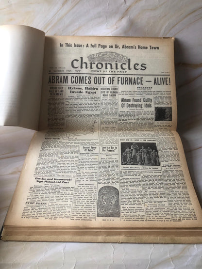Vintage Jerusalem Book News of the Past Biblical History Religious Book Antique Book - (Ref x439)