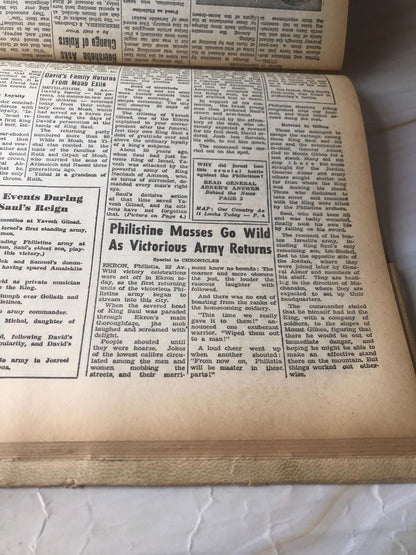 Vintage Jerusalem Book News of the Past Biblical History Religious Book Antique Book - (Ref x439)