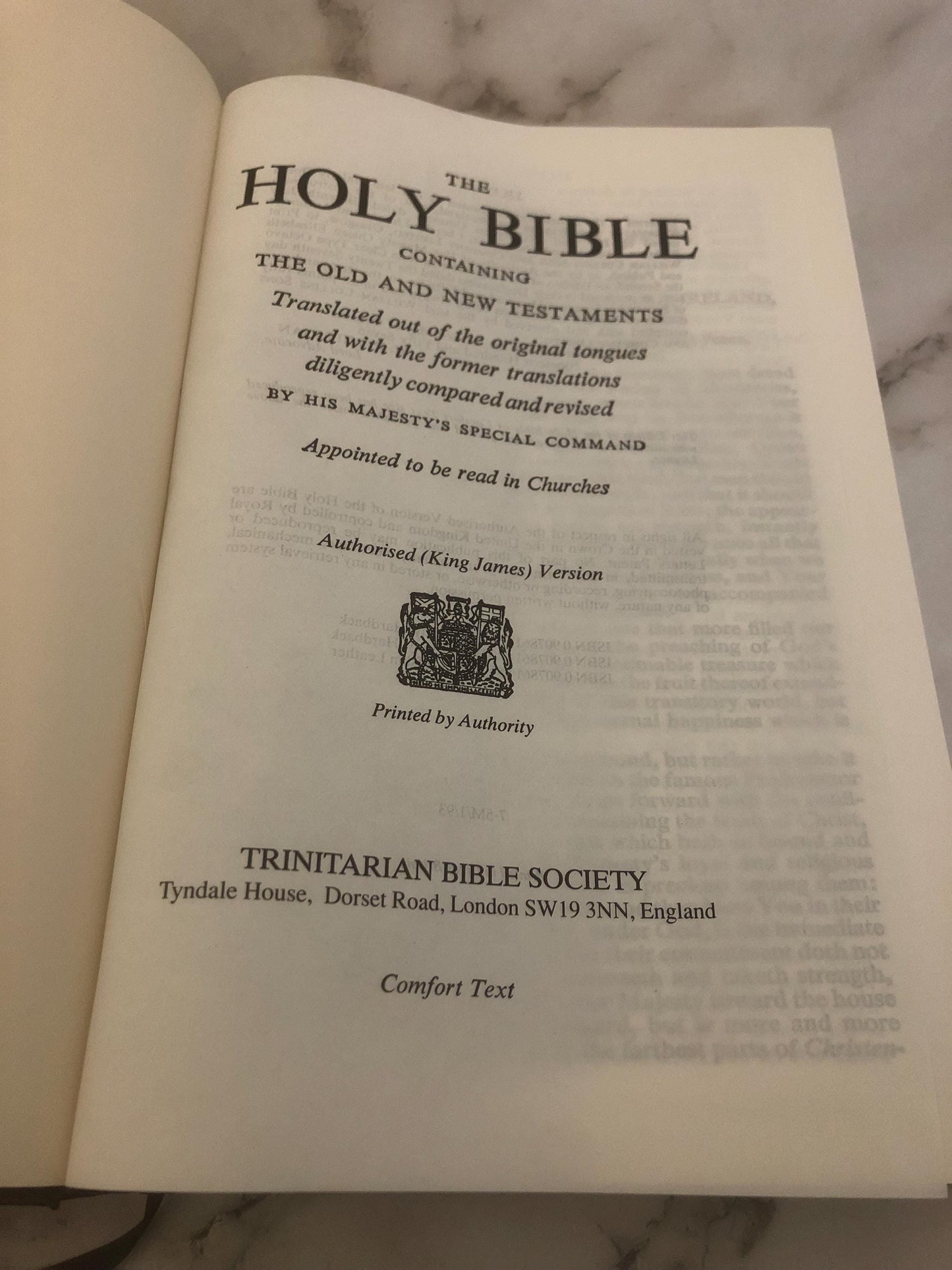 KJV Holy Bible Large Print – 1993 Edition – Easy Read Christian Bible - Ref x495