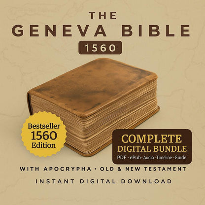1560 Geneva Bible with Apocrypha – Vintage Digital eBook (PDF Download)