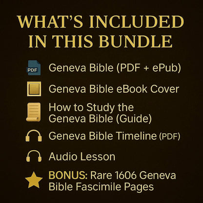 1560 Geneva Bible with Apocrypha – Vintage Digital eBook (PDF Download)
