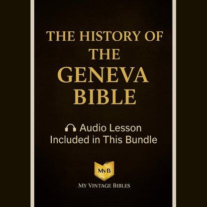 1560 Geneva Bible with Apocrypha – Vintage Digital eBook (PDF Download)