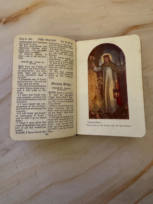 1921 Book of Common Prayer Illustrated Mini Church of England Prayer Book - Ref x665