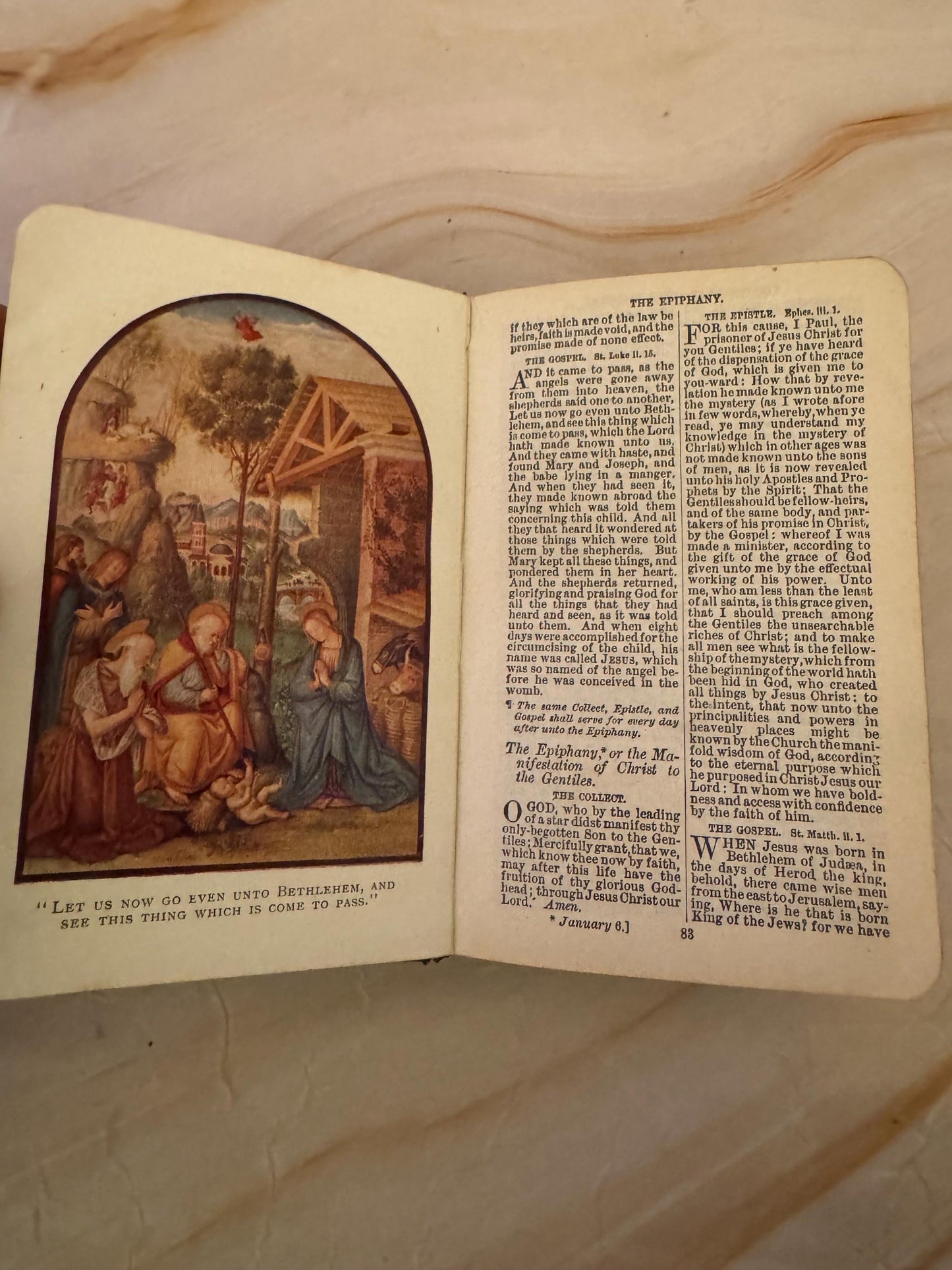 1921 Book of Common Prayer Illustrated Mini Church of England Prayer Book - Ref x665