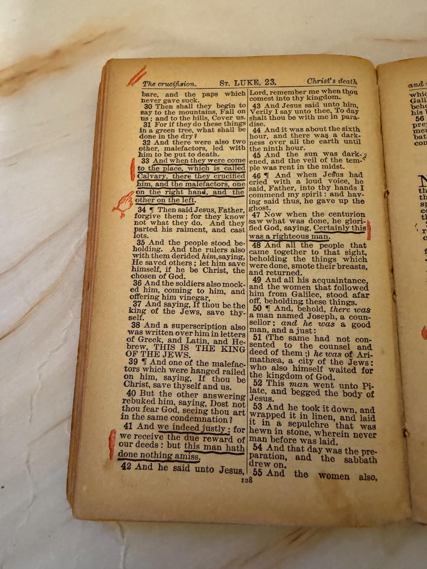 1904 Marked New Testament Pocket Bible Oxford University Press - Ref X664