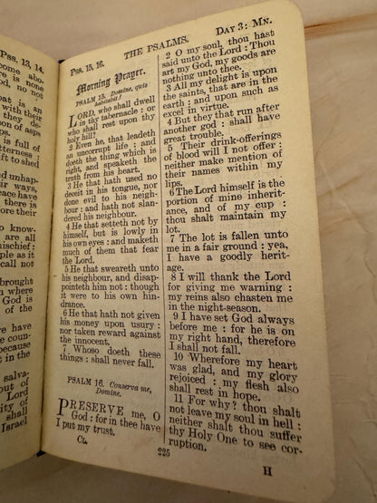 1921 Book of Common Prayer Illustrated Mini Church of England Prayer Book - Ref x665