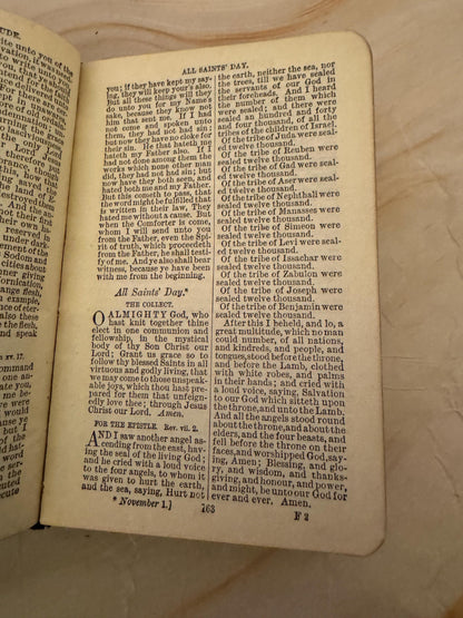 1921 Book of Common Prayer Illustrated Mini Church of England Prayer Book - Ref x665