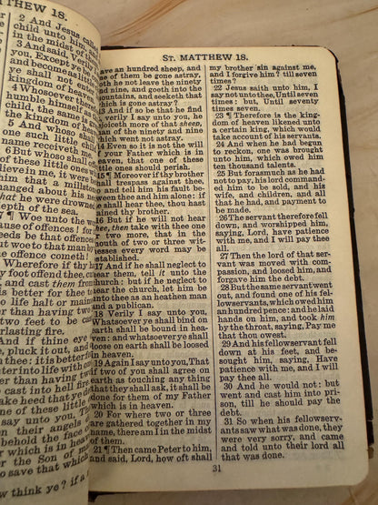 1916 Pocket New Testament Bible Oxford University Press British & Foreign Bible Society - Ref x663