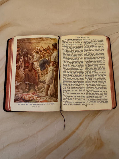 1922 Illustrated New Testament Bible Harold Copping Religious Tract Society Antique - Ref x662