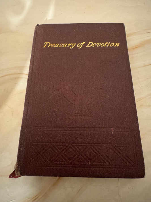 1916 Treasury of Devotion Antique Prayer Book Christian Devotional - Ref X661