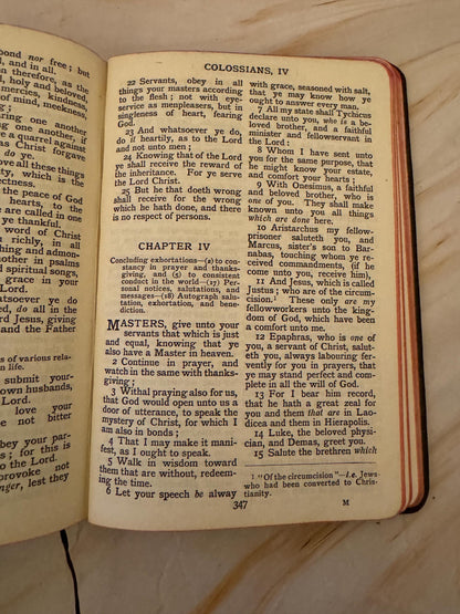 1922 Illustrated New Testament Bible Harold Copping Religious Tract Society Antique - Ref x662