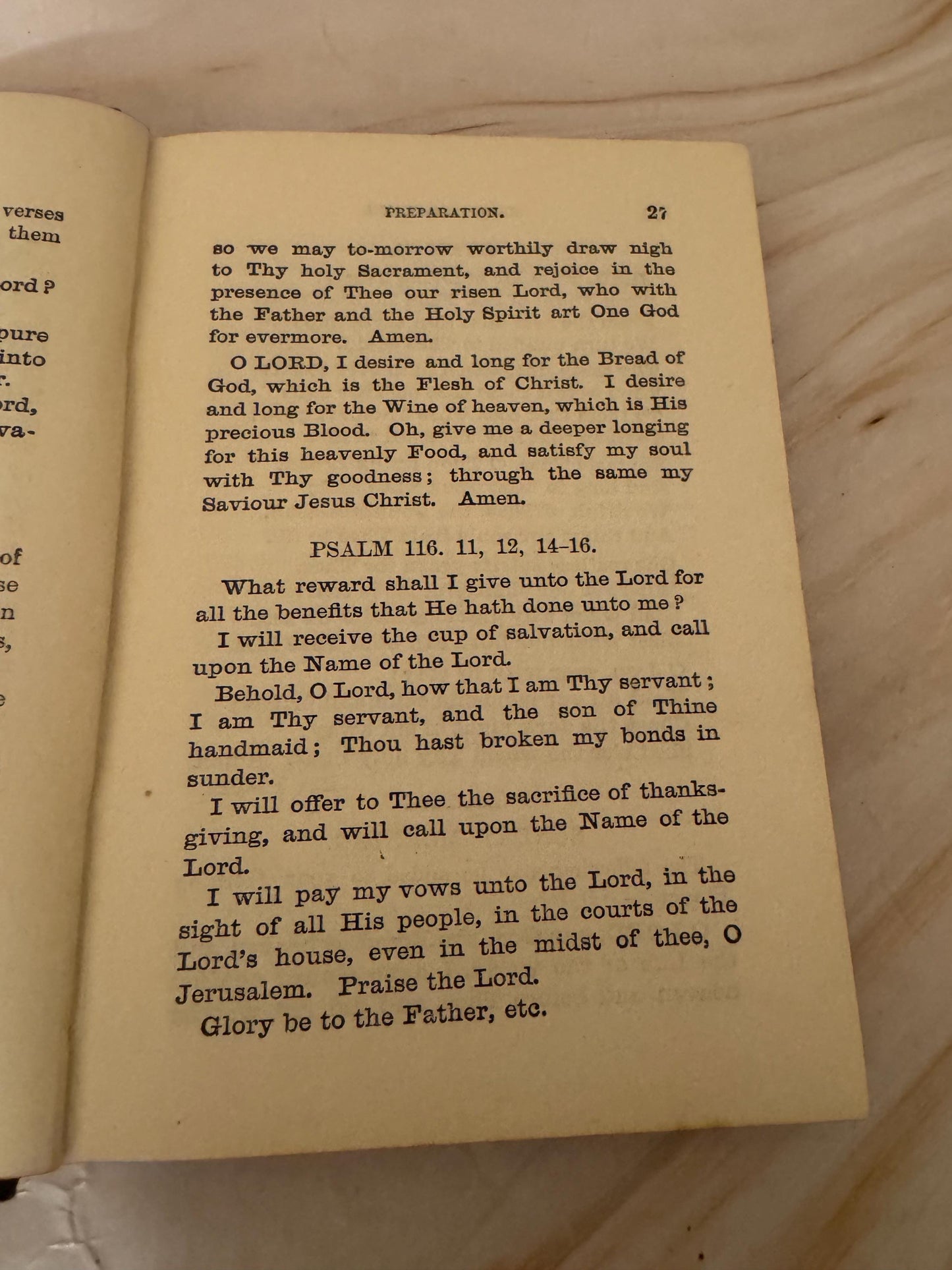 1914 Holy Communion Preparation Companion Antique Christian Book - Ref X660