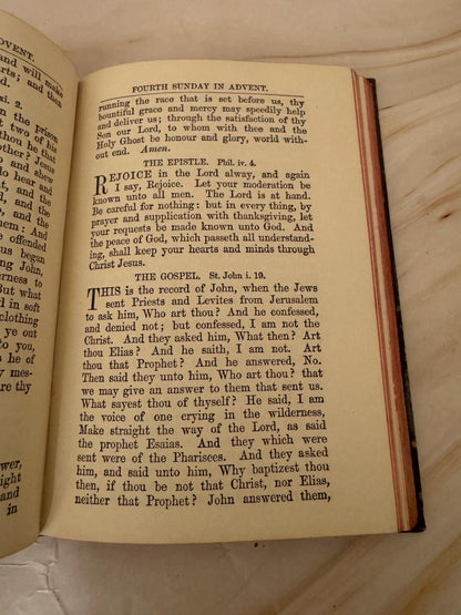 1914 Holy Communion Preparation Companion Antique Christian Book - Ref X660