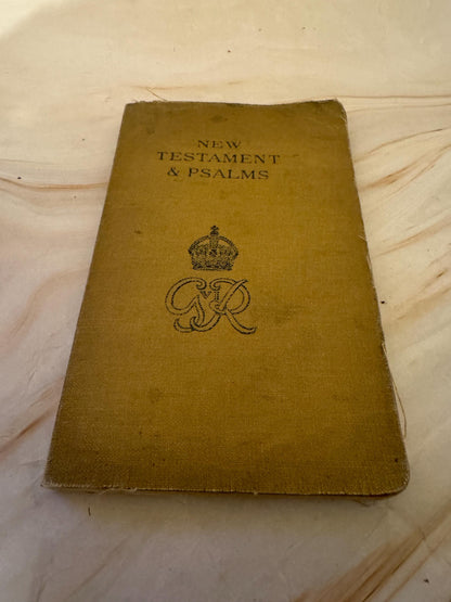 1939 WW2 New Testament and Psalms Pocket Bible - Ref X658