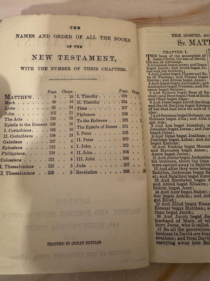 1939 WW2 New Testament and Psalms Pocket Bible - Ref X658