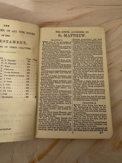 1939 WW2 New Testament and Psalms Pocket Bible - Ref X658