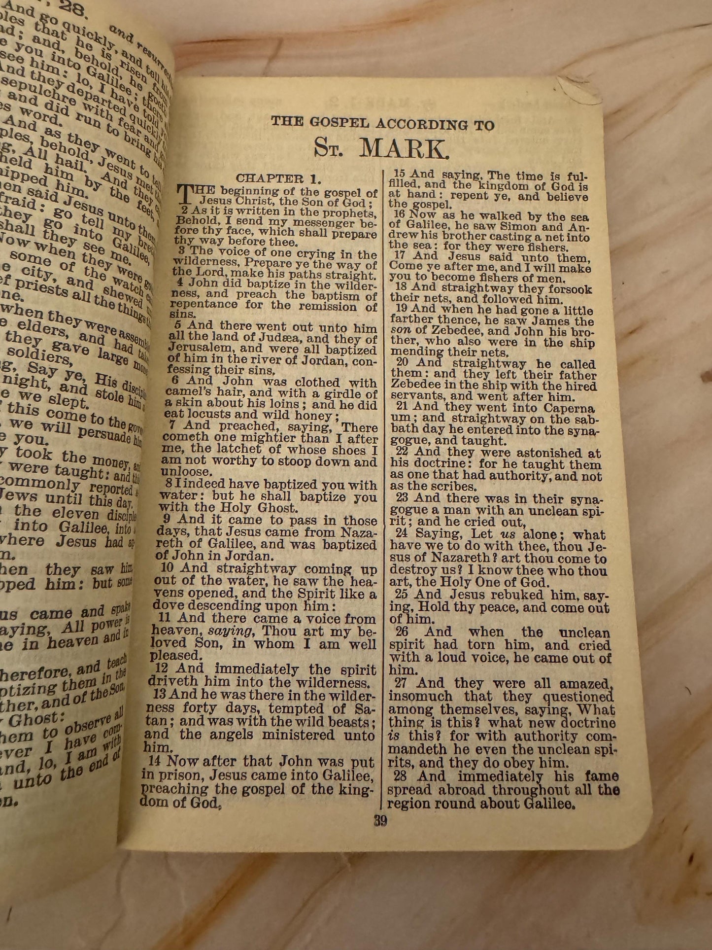 1939 WW2 New Testament and Psalms Pocket Bible - Ref X658