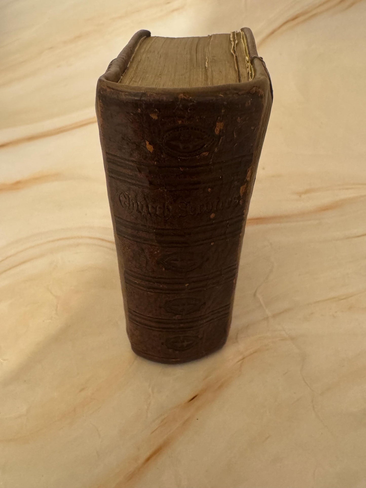 1891 Victorian Book of Common Prayer Mini Leather Prayer Book - Ref X657