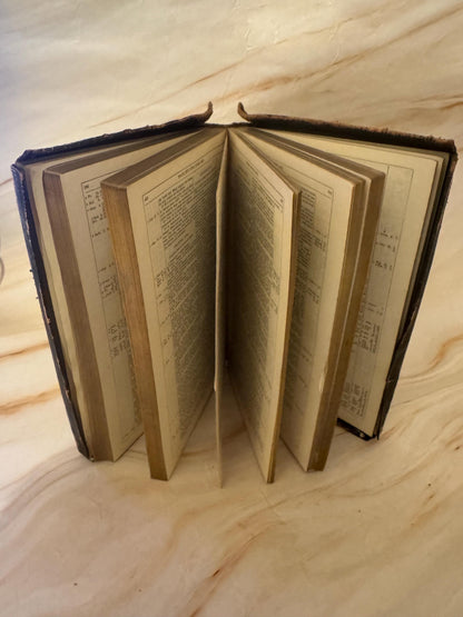 1881 Antique French Holy Bible Leather Bound Victorian Bible - Ref x656