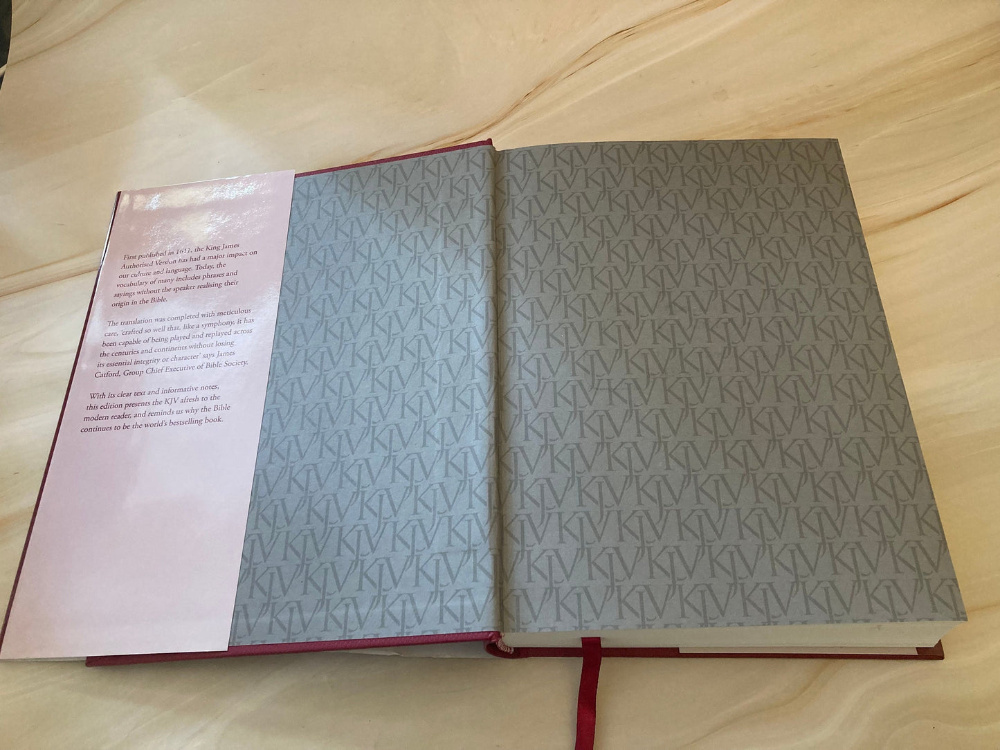KJV Holy Bible – Prince of Wales Edition – Red Hardback – King James Version - Ref X83