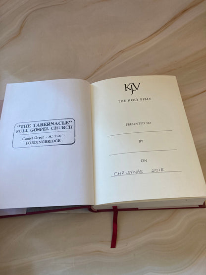 KJV Holy Bible – Prince of Wales Edition – Red Hardback – King James Version - Ref X83