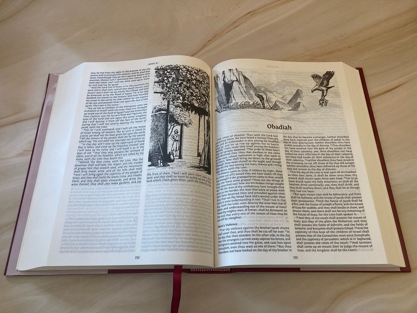 KJV Holy Bible – Prince of Wales Edition – Red Hardback – King James Version - Ref X83